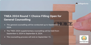 TNEA 2024 Round 1 Choice Filling Open for General Counselling, Get Direct Link Here
